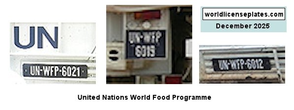 United Nations in the Reppublic of Congo License Plates
