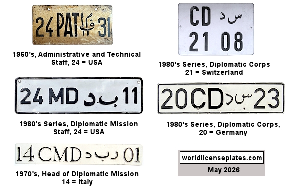 Diplomatic Corps License Plates