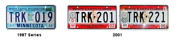 Truck Plates of the White Earth Band of Chippewa