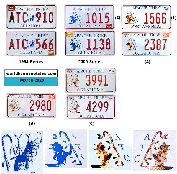 License Plates of the Apache Tribe