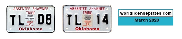 Trailer Plates of Absentee Shawnee