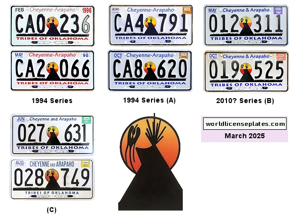 General License Plates of the Cheyenne-Arapaho