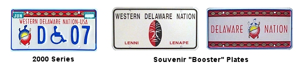 License Plates of the Delaware Nation