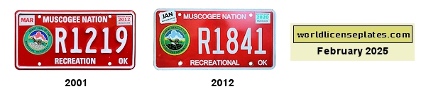 RV Plates of the Muscogee Nation