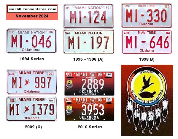 General License Plates of the Miami Nation