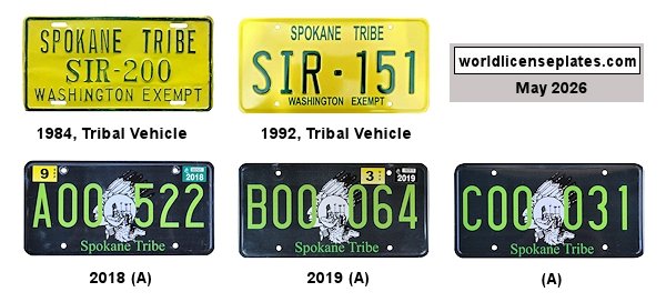 Tribal and Other License Plates of the Spokane Tribe