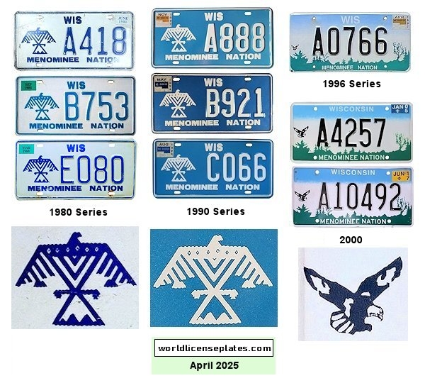 General License Plates of the Menominee