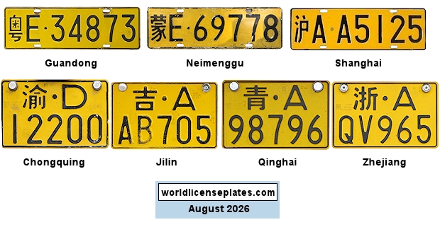 Large Vehicle License Plates