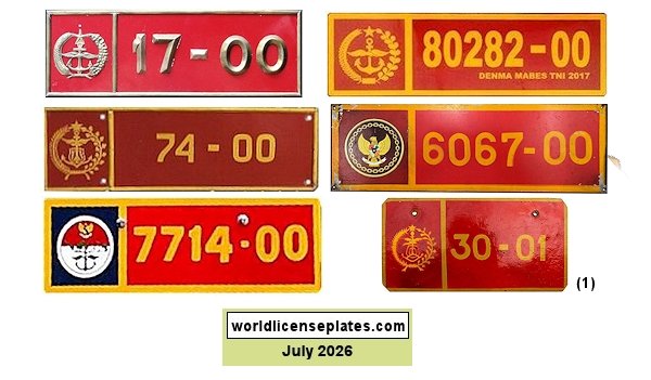 Ministry of Defense License Plates