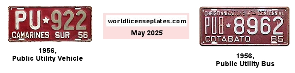 Public Utility License Plates