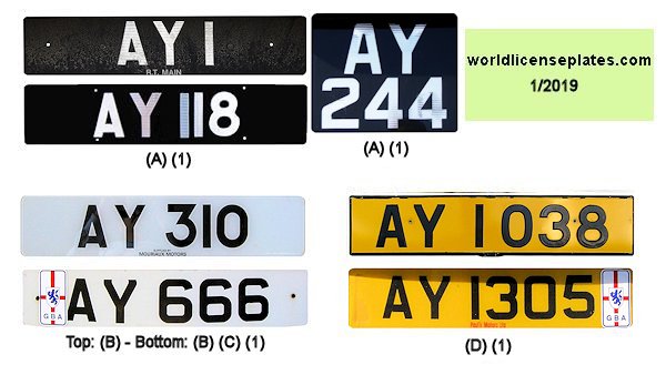 Alderney License Plates