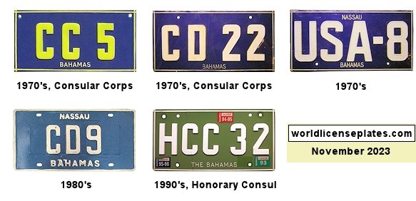 Consular Diplomatic Corps License Plates