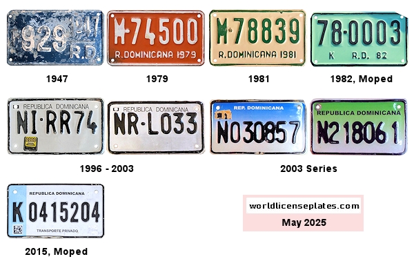 Motorcycle, Moped License Plates