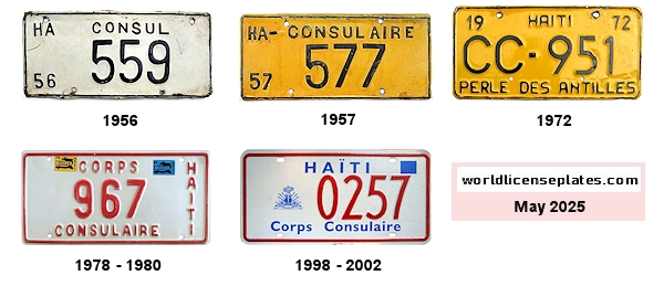 Consular Corps License Plates