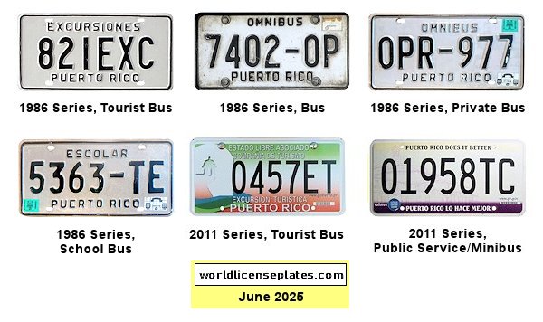 Bus License Plates