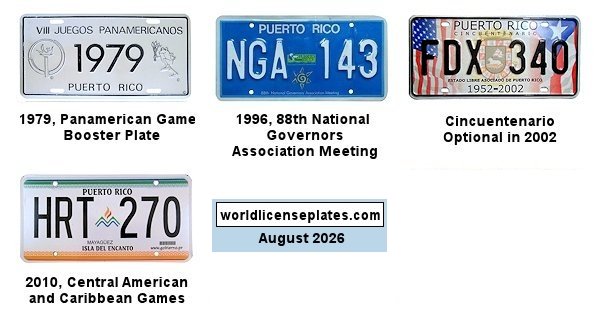 Puerto Rico Events License Plates