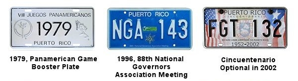 Puerto Rico Events License Plates