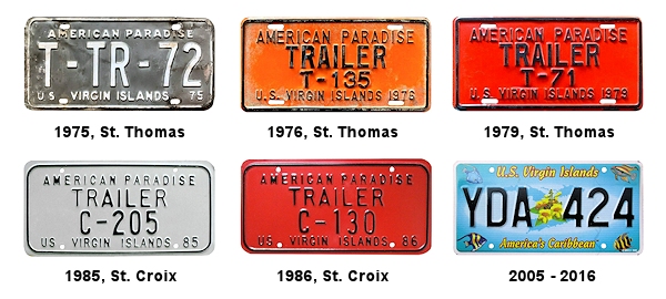 USVI Trailer Plates