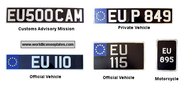 European Union in Kosovo License Plates