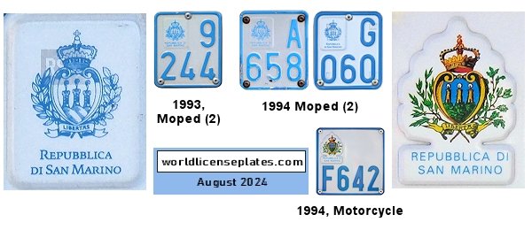 Moped and Motorcycle License Plates