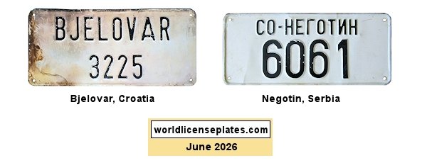 Heavy Machinery License Plates