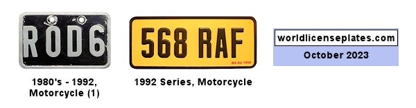 Rodrigues Island Motorcycle License Plates