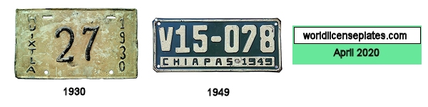 Chiapas License Plate History 1