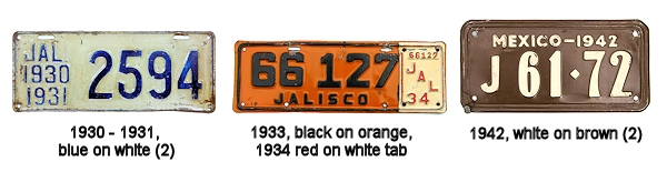 Jalisco License Plate History 1