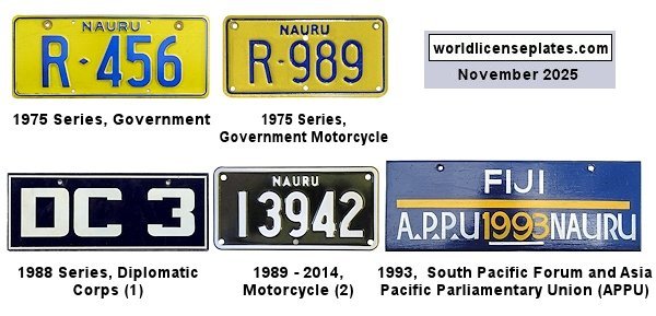 Nauru License Plates