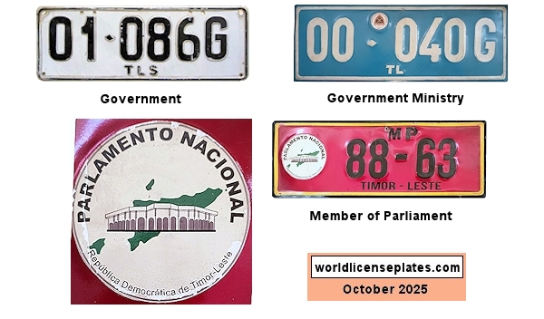 Government and Official License Plates