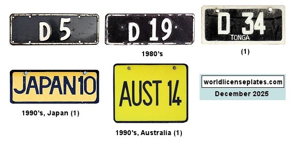 Diplomatic License Plates