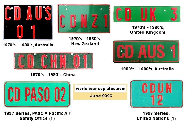 Vanuatu Diplomat and United Nations License Plates