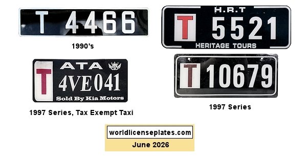 Vanuatu Taxi License Plates