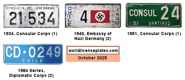 Consular and Diplomatic Corps License Plates