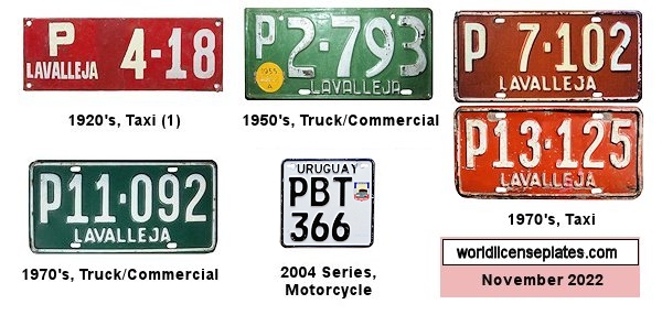 Lavalleja License Plates