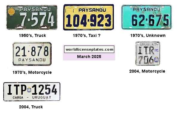 Paysandu License Plates