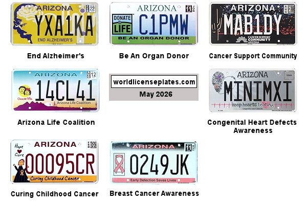 Health Related License Plates