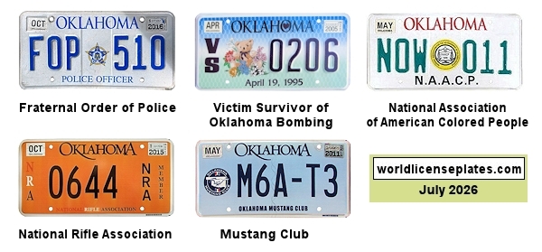 Organizations and Groups License Plates