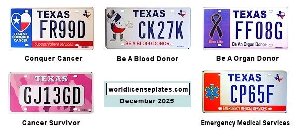 Health Related License Plates