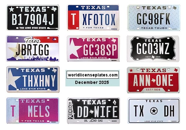 Vanity and Optional Bases License Plates