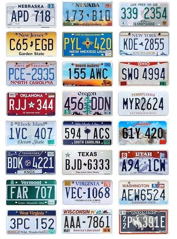 United States License Plates