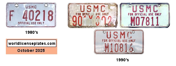 US Marines License Plates