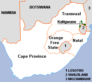 KaNgwane Map
