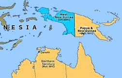 Map of Netherlands New Guinea