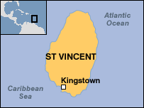 Saint Vincent Map