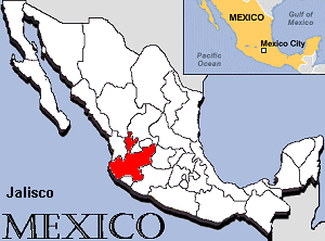 Map of Jalisco